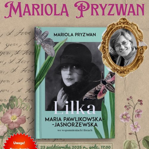 Obraz główny aktualności o tytule Przełożone spotkanie z Mariolą Pryzwan 