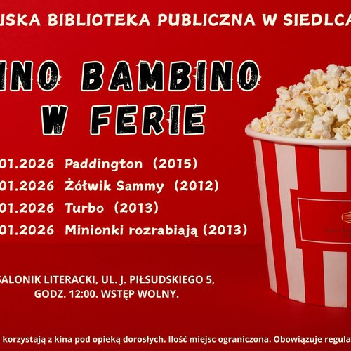 Obraz główny aktualności o tytule Kino Bambino w ferie 